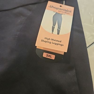 Shapermint Essentials BLACK High Waisted Shaping Leggings size 3XL